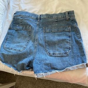 Madewell high rise denim shorts